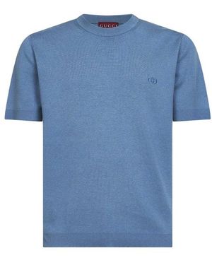 Gucci Round-Neck Knitwear - Blauw
