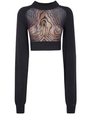 Jean Paul Gaultier Round-Neck Knitwear - Zwart