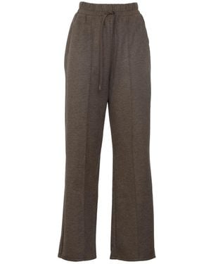 Weekend by Maxmara Broeken ,Bruin ,Katoen Jersey Drap Broek - Grijs