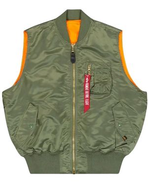 Alpha Industries Waistcoats - Green