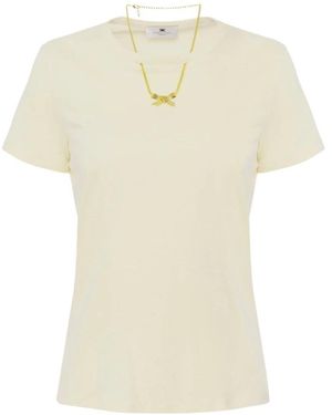 Elisabetta Franchi T-Shirts - Neutro
