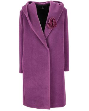Hanita Double-Breasted Coats - Paars