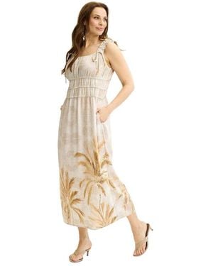 iN FRONT Midi Dresses - Metálico