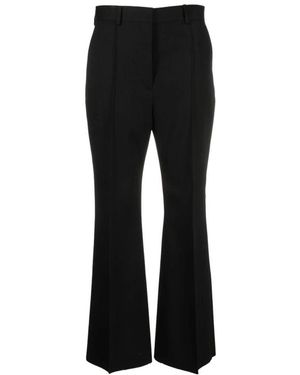 Lanvin Tailored Creased Wool Broeken - Zwart
