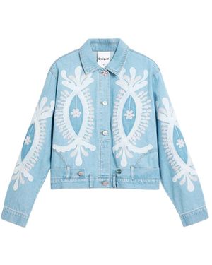 Desigual Chaq_Border Jacket - Blauw