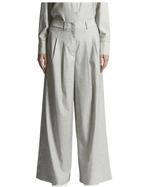 Peserico Wide Trousers - Grigio