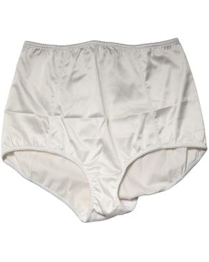 Dolce & Gabbana Ondergoed ,Wit ,Nylon High Waist Girdle Panty - Grijs
