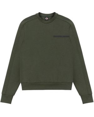 Colmar Hoodies & Sweatvesten ,Groen ,Katoen Cotton Interlock Crew-Neck Sweatshirt