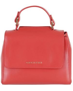 Orciani Rote Vanity Handtasche Mit Abnehmbarem Riemen