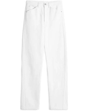 Lemaire Milk Five Pockets Wide Jeans - Wit
