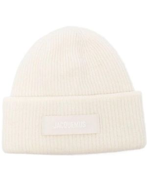 Jacquemus Gros Grain Beanie - Naturel