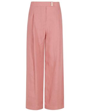 Eleventy Wide Trousers - Rosa
