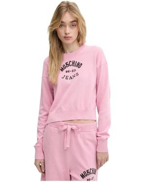 Moschino Round-Neck Knitwear - Rosa