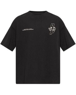 PUMA Tops ,Zwart ,Katoen Oversized Tee