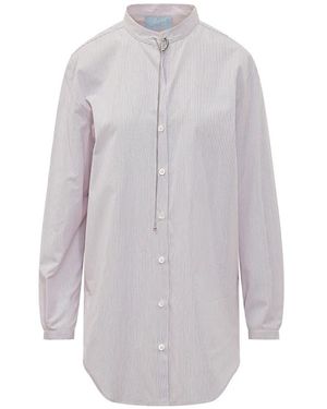 The Seafarer Overhemden ,Roze ,Katoen Liona Long Sleeve Shirt - Grijs