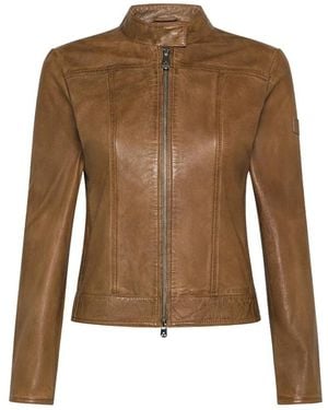 Peuterey Leather Jackets - Bruin
