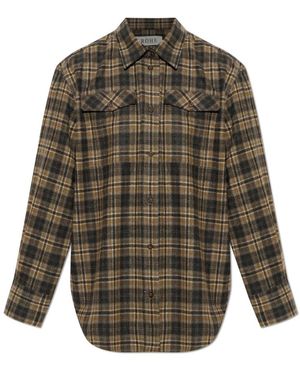 Rohe Overhemden ,Bruin ,Shirts - Groen