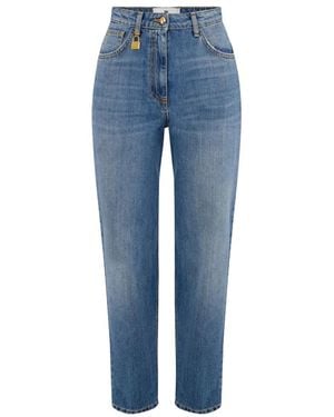 Elisabetta Franchi Cropped Jeans - Blue