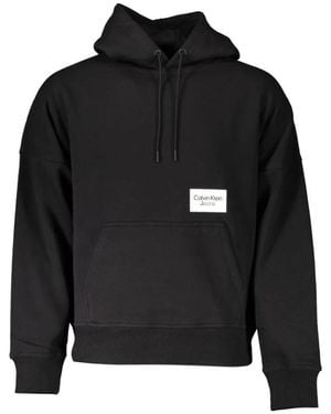 Calvin Klein Schwarzer Baumwoll-Herrenpullover
