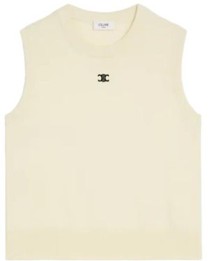 Celine Round-Neck Knitwear - Neutro