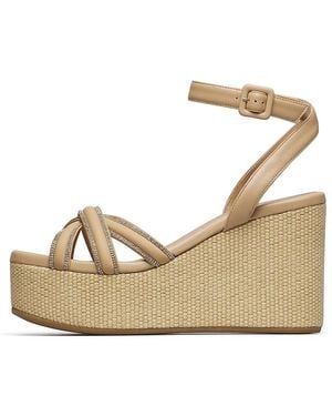 Loriblu Schoenen ,Leer Sandalo Zeppa - Metallic