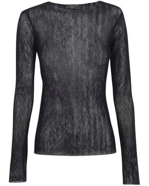 Cortana T De Tul Top - Zwart