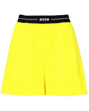 MSGM Short Shorts - Giallo