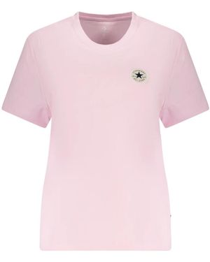 Converse Tops ,Roze ,Katoen Chuck Patch Tee