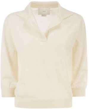 Vanisé Luna Strickpolohemd - Weiß