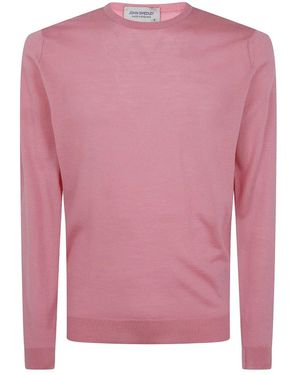 John Smedley Round-Neck Knitwear - Rosa
