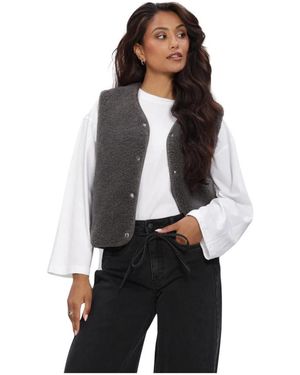 Object Objella Waistcoat Noos - Zwart