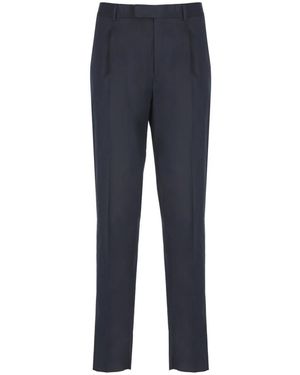 ZEGNA Slim-Fit Trousers - Bleu
