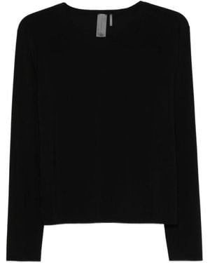 Norma Kamali Tops ,Zwart ,Polyester Cropped Top
