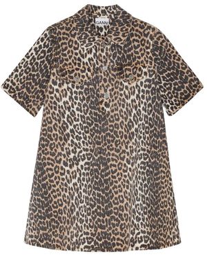Ganni Short Dresses - Gris