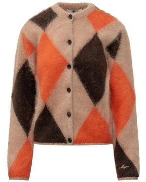 MSGM Truien & Vesten ,Veelkleurig ,Maglia - Oranje