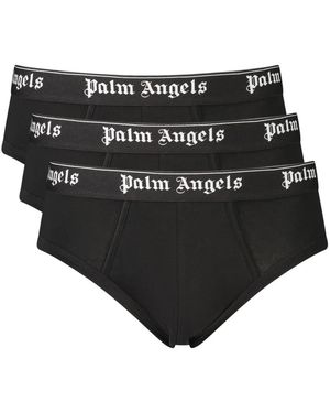 Palm Angels Ondergoed ,Zwart ,Katoen Classic Slip 3-Pack