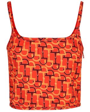 Gucci Tanktop Met Print - Rood