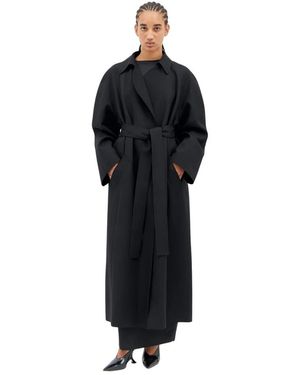 KHAITE Belted Coats - Zwart