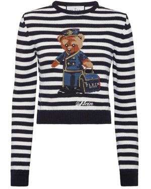 Philipp Plein Round-Neck Knitwear - Azul