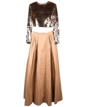 Elisabetta Franchi Maxi Dresses - Brown