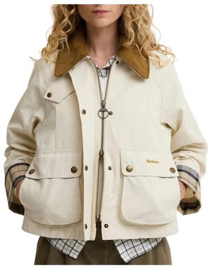Barbour Beadnell Cropped Jacket - Naturel