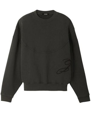 Jacquemus Hoodies & Sweatvesten ,Zwart ,Felpa