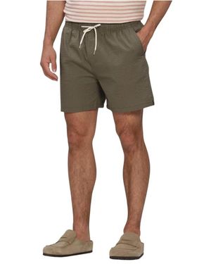 SELECTED Slhcooper Seersucker Badeshorts - Grün