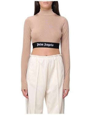 Palm Angels Long Sleeve Tops - Pink