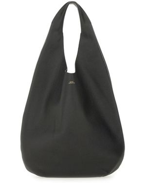 A.P.C. Tassen ,Zwart ,Leer Le Neige Tote