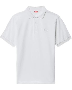 KENZO Signature Slim Polo - Weiß