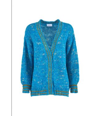 Nenette Gebreide Vesten Met Knopen - Blauw