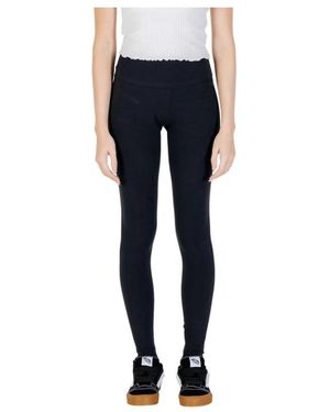 Converse Cotton High-Waist Leggings - Blauw