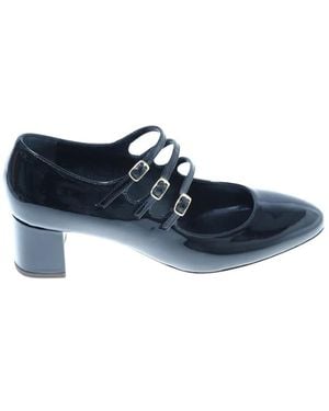 Relac Schoenen ,Zwart ,Leer Mary Jane Pump - Blauw
