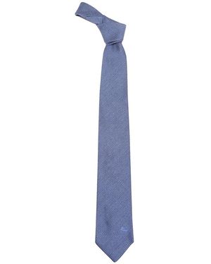 Etro Paisley Seidenkrawatte - Blau
